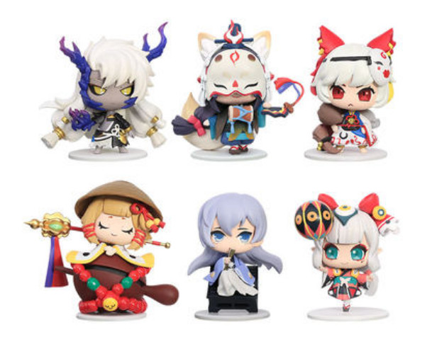 6pcs Anime ONMYOJI PVC Characters Action Figures Model Statues Collectibles Gift