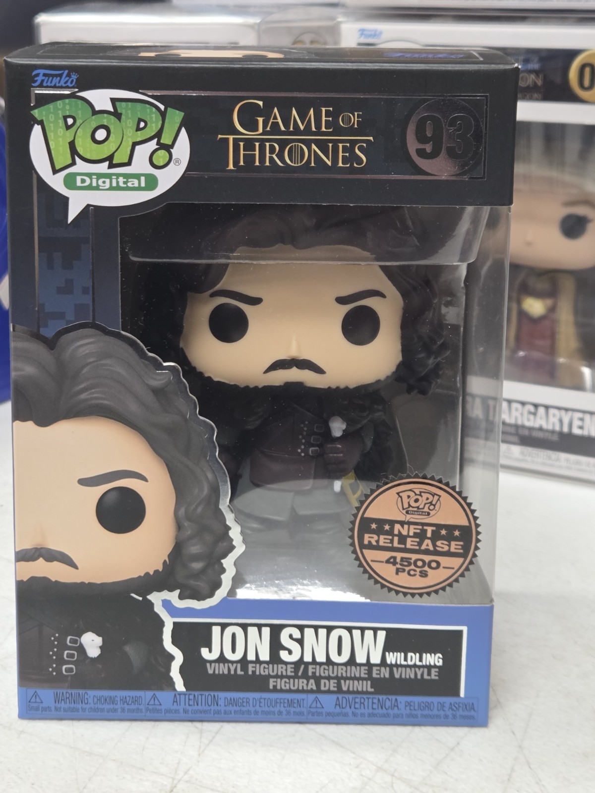 Funko Pop Game of Thrones Jon Snow #93 Digital Release Exclusive Hard Stack Funko Pop Game of Thrones Jon Snow #93 Digital Release Exclusive Hard Stack