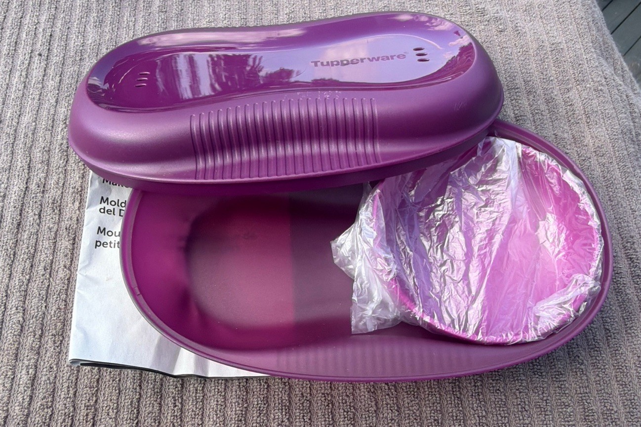 Tupperware Microwave Breakfast Maker 6996 Egg & 1 Insert 7953 Purple Merlot