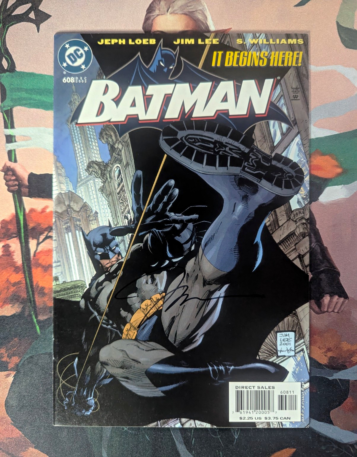 DC Comics Batman #608 (2002) Jim Lee Cover A 1st Print Signed By Jim Lee DC Comics Batman #608 (2002) Jim Lee Cover A 1st Print Signed By Jim Lee