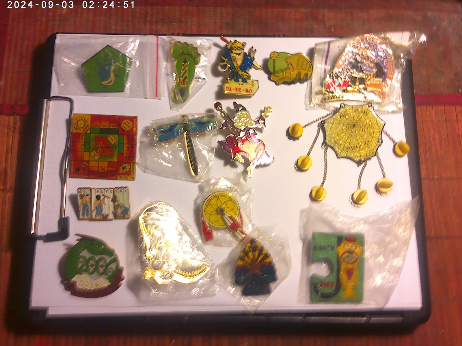 Lot of 15 rare & unique Odyssey of the Mind 2006 lapel pins with various designs