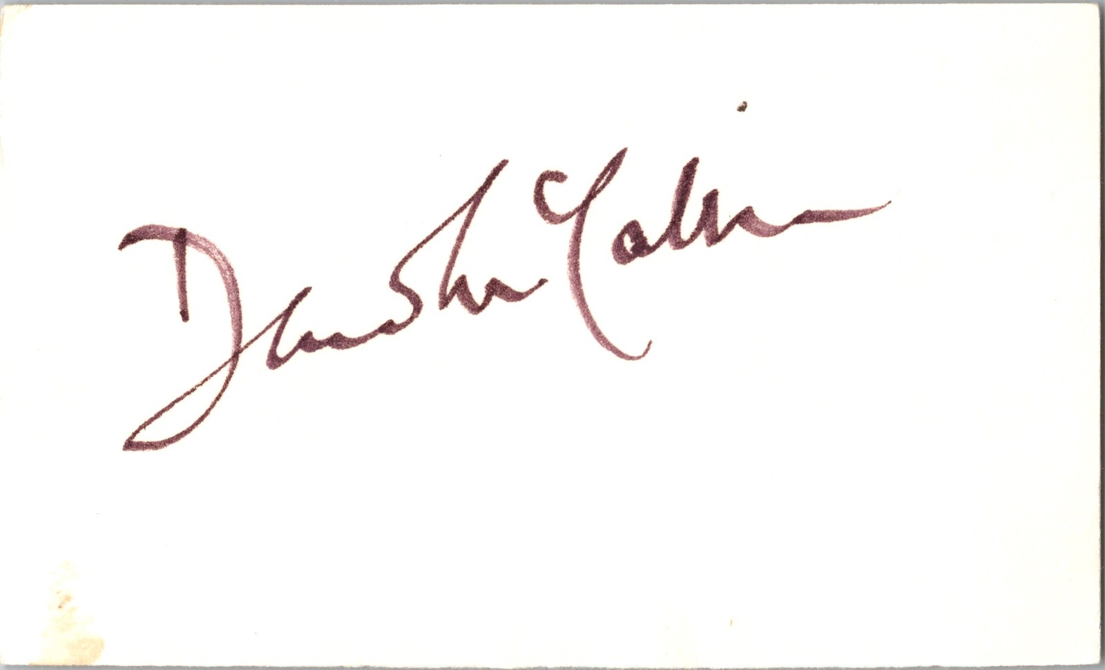 3 x 5 Card Signed w/ Autograph - David Mccallum
