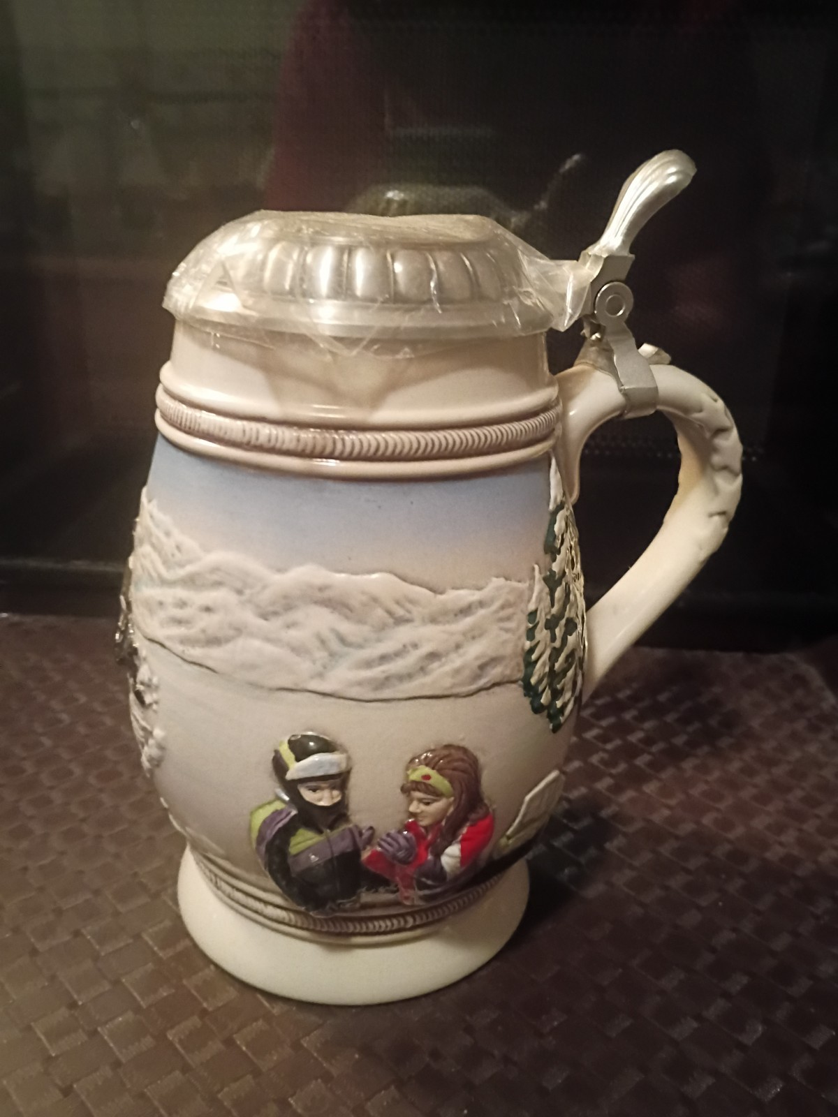 VINTAGE Arctic Cat Snowmobile Collector STEIN. 1 of 1000 Made Germany Mint