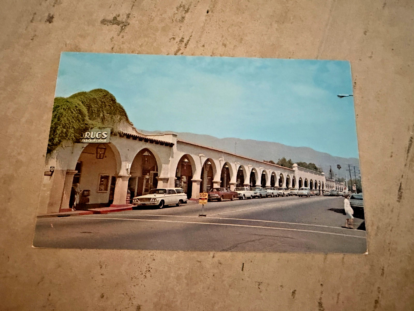 The Arcade Arches Ojai CA Postcard Unposted The Arcade Arches Ojai CA Postcard Unposted