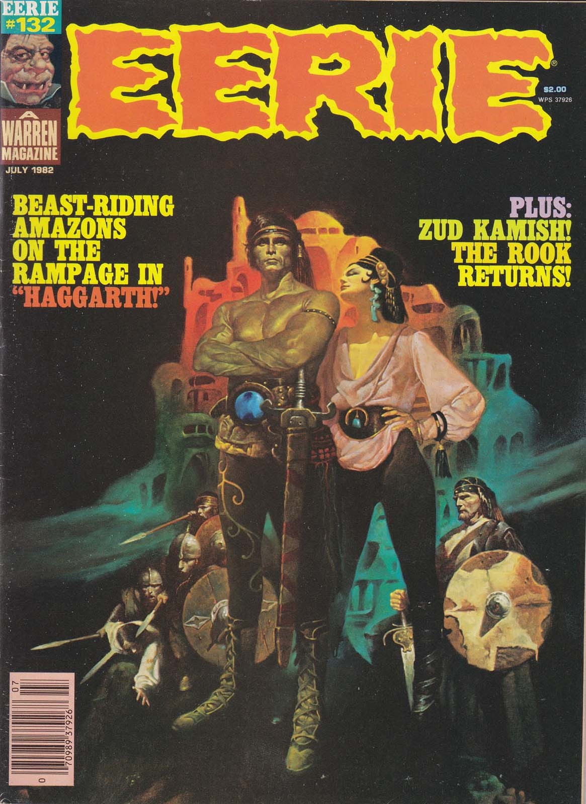 Eerie (Warren) #132 (Newsstand) FN; Warren | the Rook Returns - w/Bag+Board