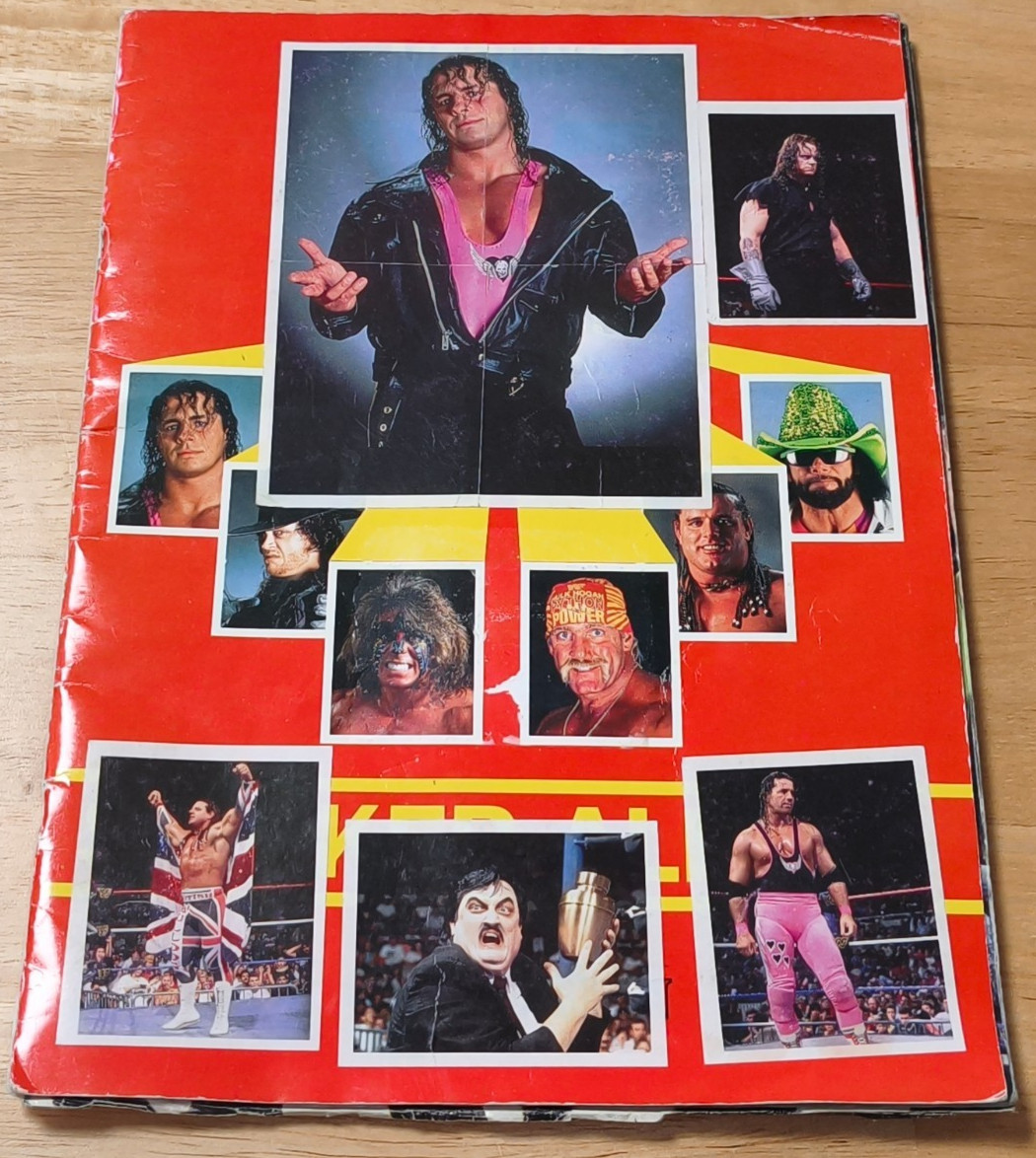 Merlin WWF Wrestling *STCIKER ALBUM* 1992 COMPLETE wwe aew nxt raw mattel hasbro