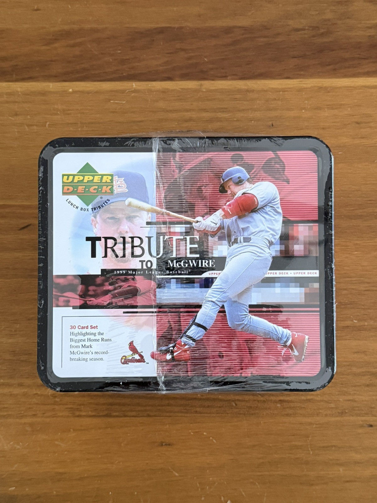 Vintage 1999 Upper Deck Tribute To Mark McGwire SEALED Lunch Box with 30 Cards Vintage 1999 Upper Deck Tribute To Mark McGwire SEALED Lunch Box with 30 Cards