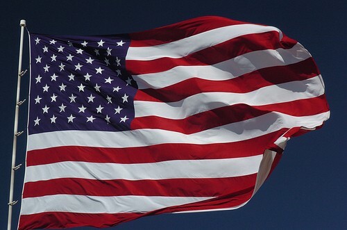 American Flag 3x5' Heavy Duty Polyester - Made in USA - Sewn Stripes Embroidered