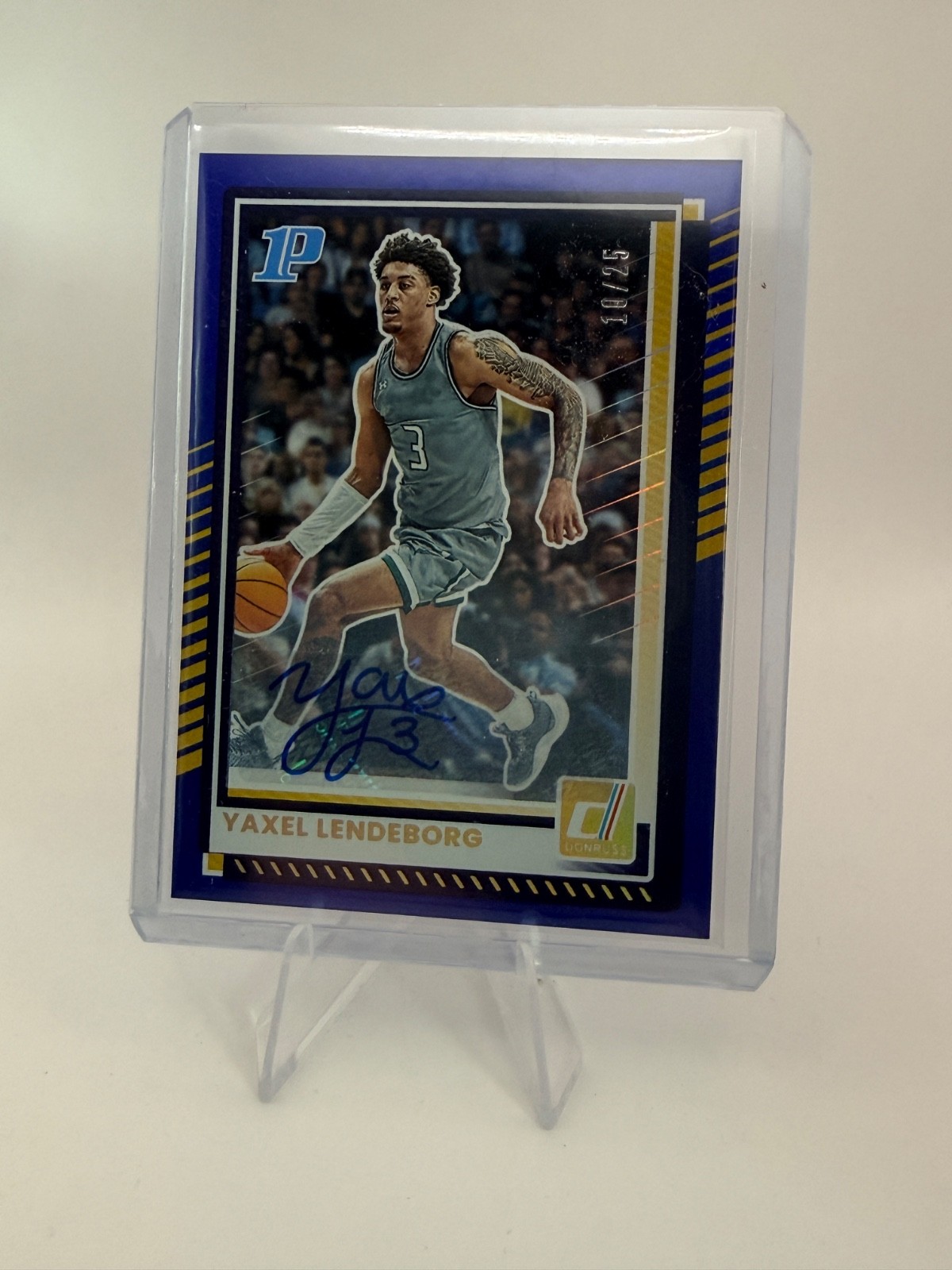 2025-26 Panini Donruss YAXEL LENDIBORG Autograph Blue 10/25 2025-26 Panini Donruss YAXEL LENDIBORG Autograph Blue 10/25