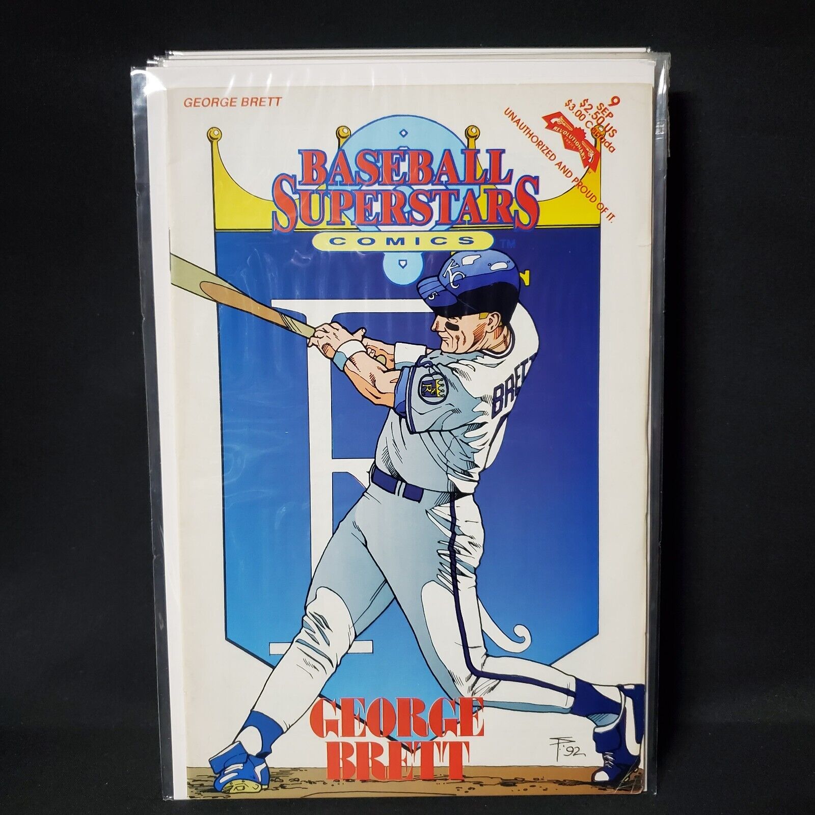 Baseball Superstars #9 MLB George Brett 1992 Revolutionary Comics
