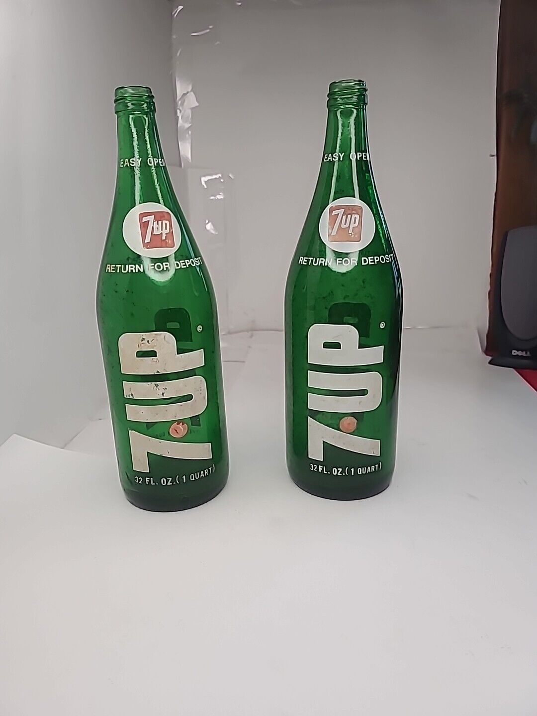Old Glass 7UP Bottles