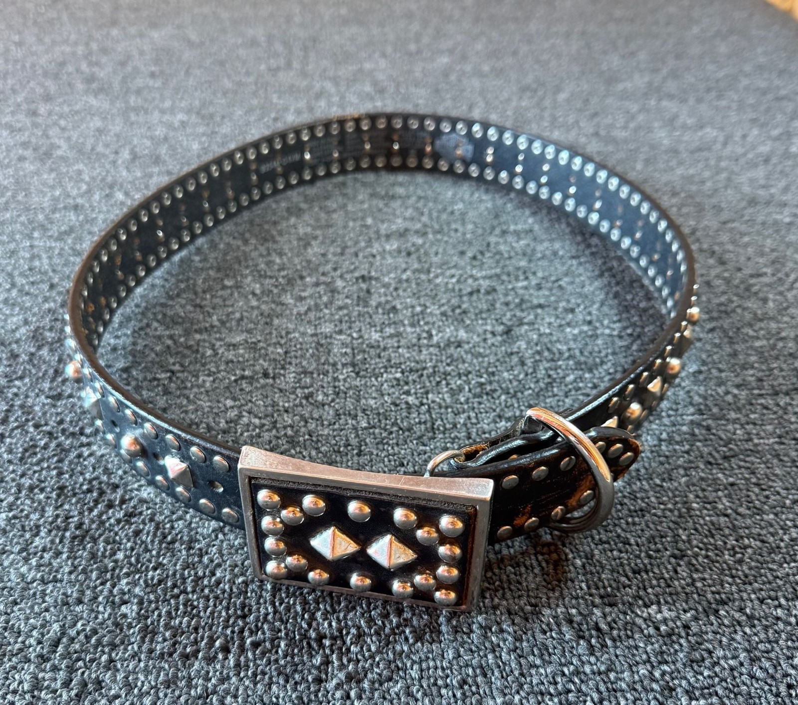 Harley-Davidson 2000s Studded Leather Belt Black