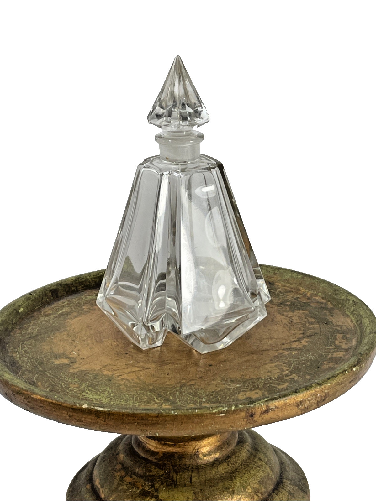 Art Deco Paris BACCARAT Crystal Perfume Bottle Flacon w/Stopper Ciro Reflections
