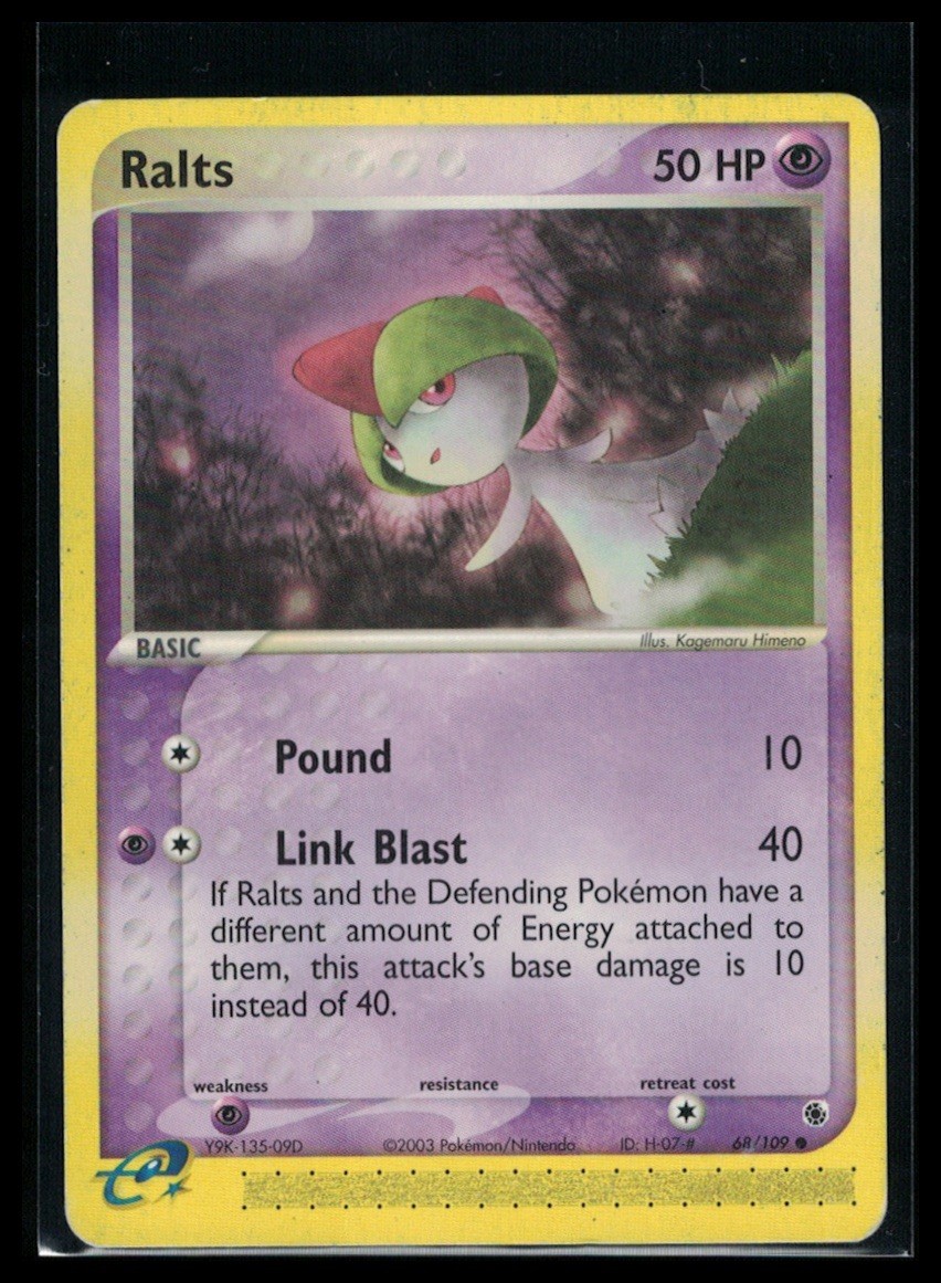 Pokémon TCG Ralts EX Ruby & Sapphire 68/109 Regular Common
