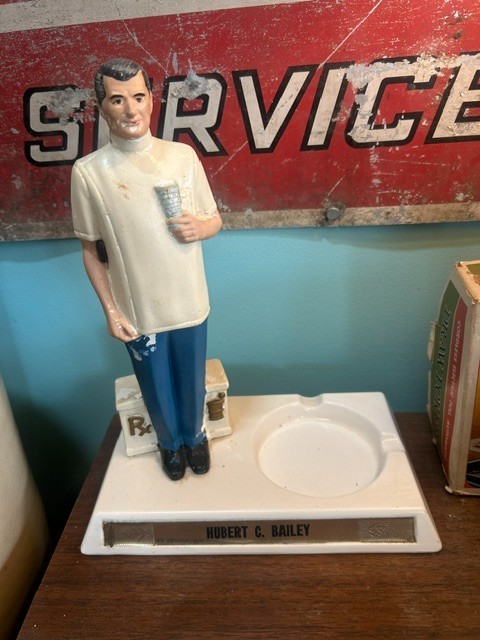 incredible Vintage Pharmacists Advertising Ashtray- Mid Century- South Carolina