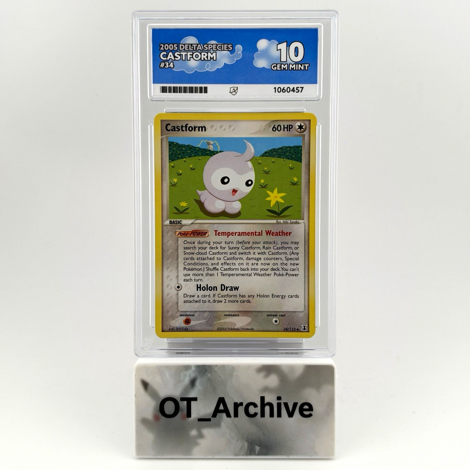 Pokémon Castform 34/113 #34 EX Delta Species Rare English 2005 - POP 1 - ACE 10