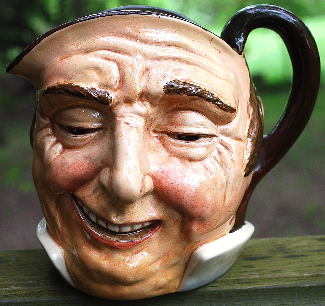 Vtg ROYAL DOULTON Toby Character Jug FARMER JOHN England LARGE INSIDE HANDLE 6.5