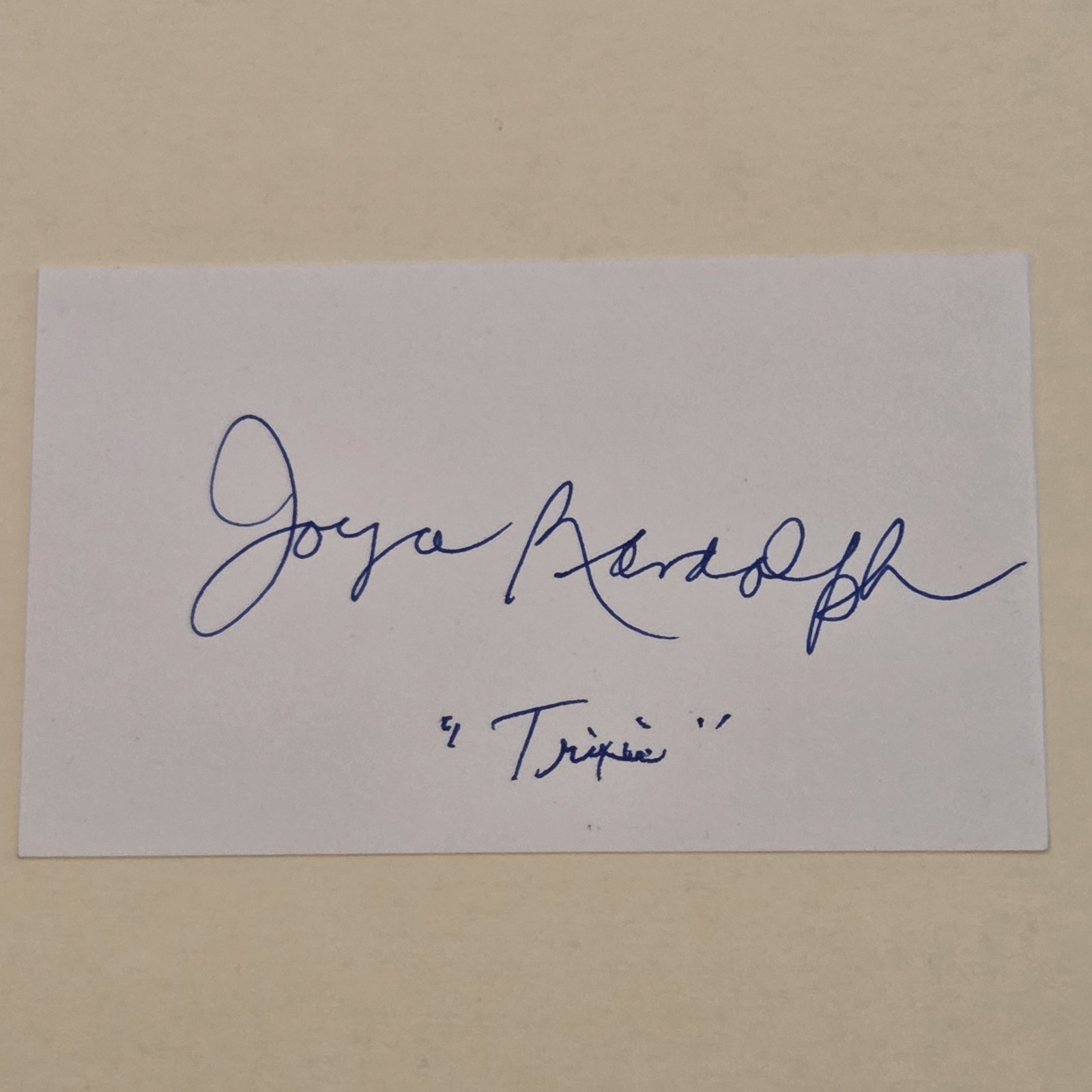 Joyce Randolph Signed Actress Autograph The Honeymooners Trixie Norton 3