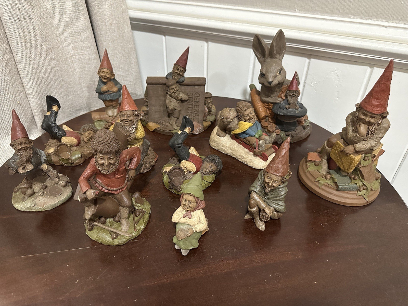 Tom Clark Gnomes Lot Of 12 Vintage Cairn Studio Resin Limit Edition Collection