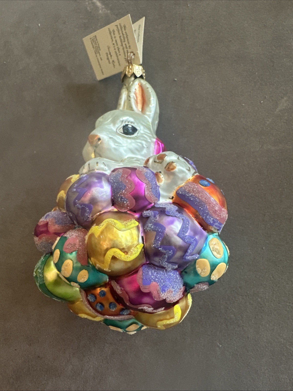 Easter RADKO Ornament Spring Egg Bunny 6.5” NWT No Box Easter RADKO Ornament Spring Egg Bunny 6.5” NWT No Box