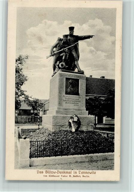 10074064 - 1701 Dennewitz the Buelow war memorial 1915 postcard Teltow-Flaeming LKR