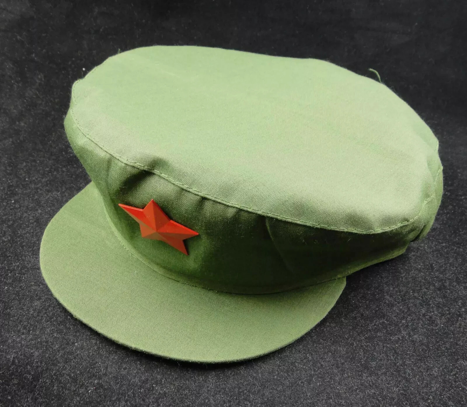 China Earlier Military Soldier\'s Cap with Pentacle Badge, 61cm China Earlier Military Soldier\'s Cap with Pentacle Badge, 61cm