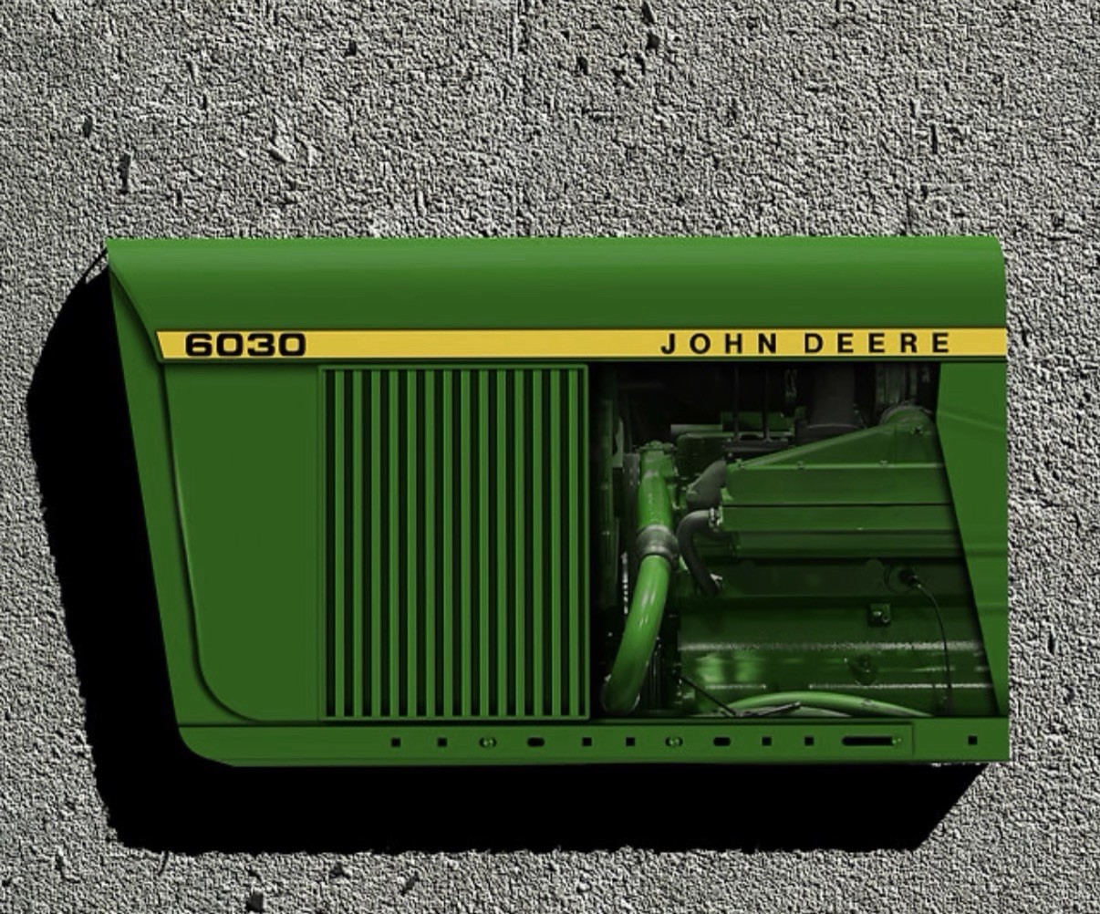 Wow Curved John Deere Model 6030 Tractor Farm 3D Sign Advertising Wow Curved John Deere Model 6030 Tractor Farm 3D Sign Advertising