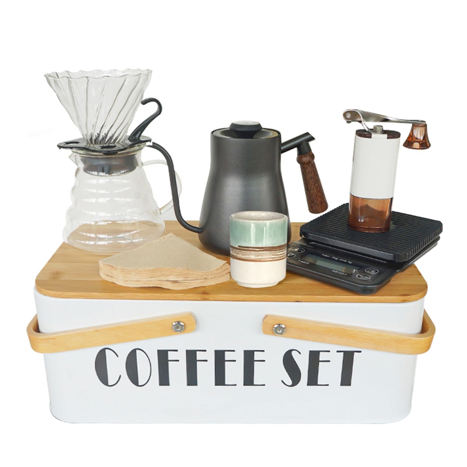 SOTECH Pour Over Coffee Maker Set with Portable Metal Box SOTECH Pour Over Coffee Maker Set with Portable Metal Box