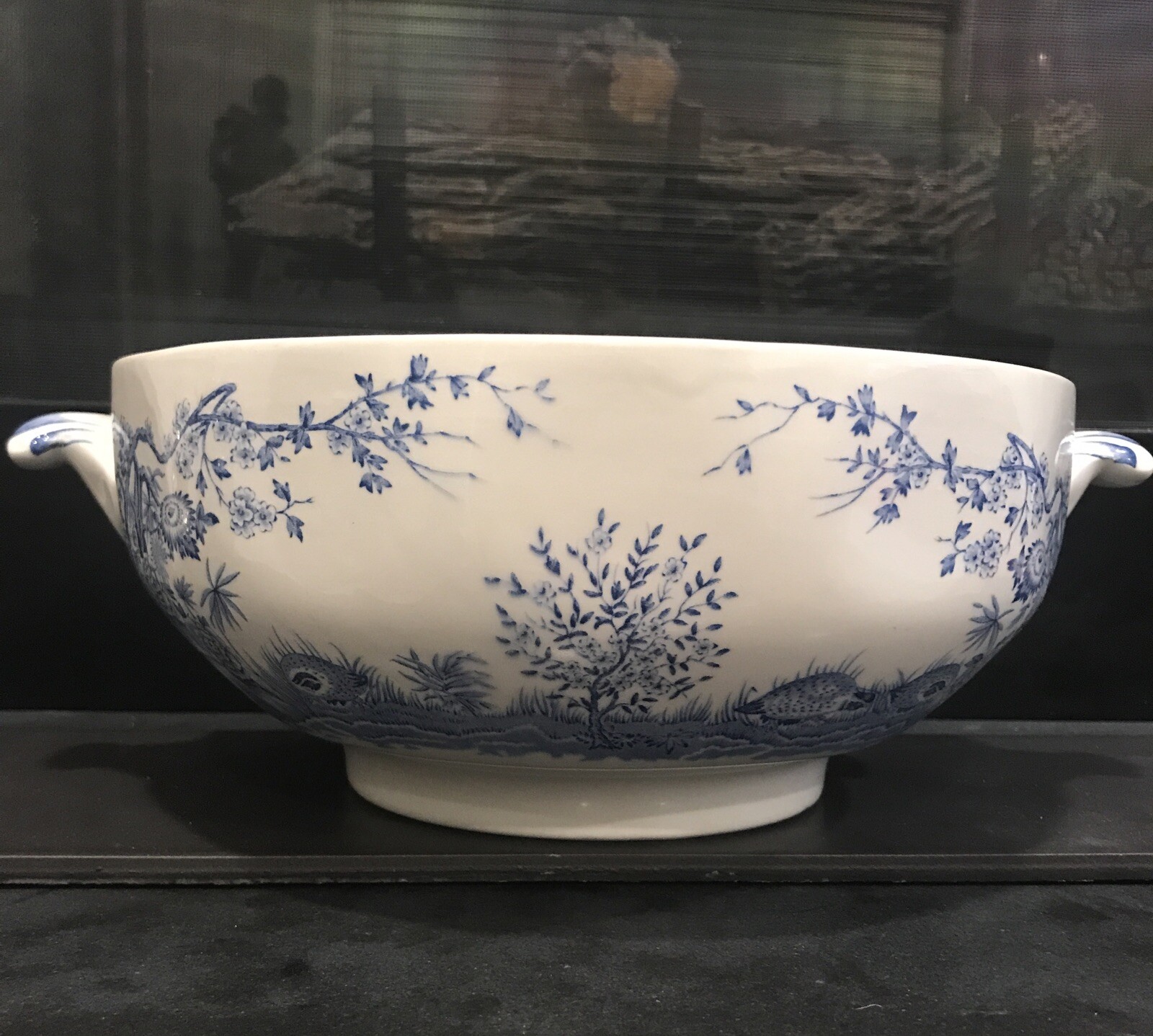 Antique Furnivals Quail English Blue White 10