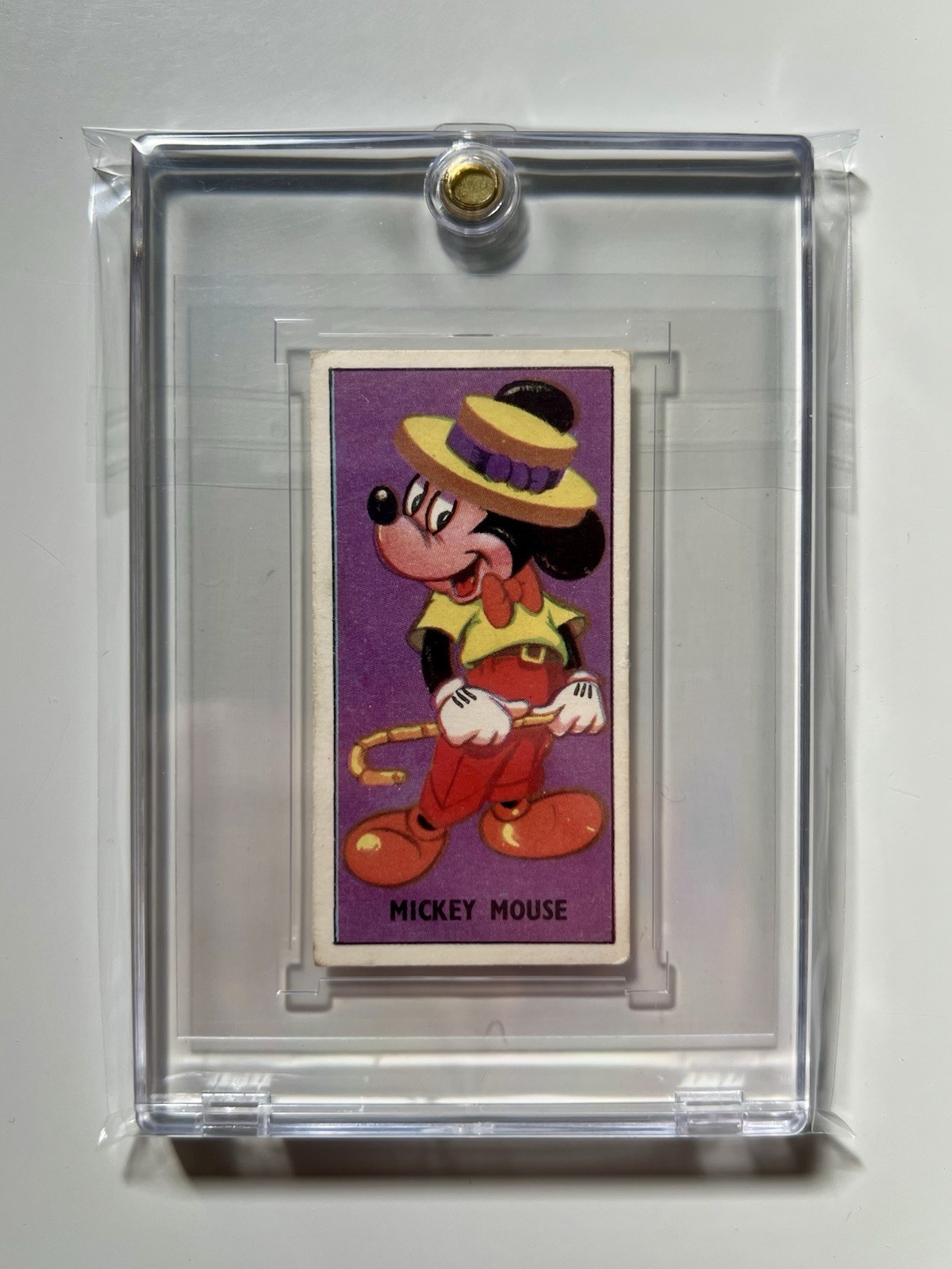 1957 Barratt & Co Mickey Mouse Sweet Cigarettes card #48 Vintage Disney 💎