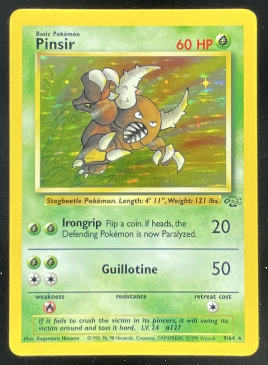 1999 Pokemon Jungle #9/64 Pinsir Holo