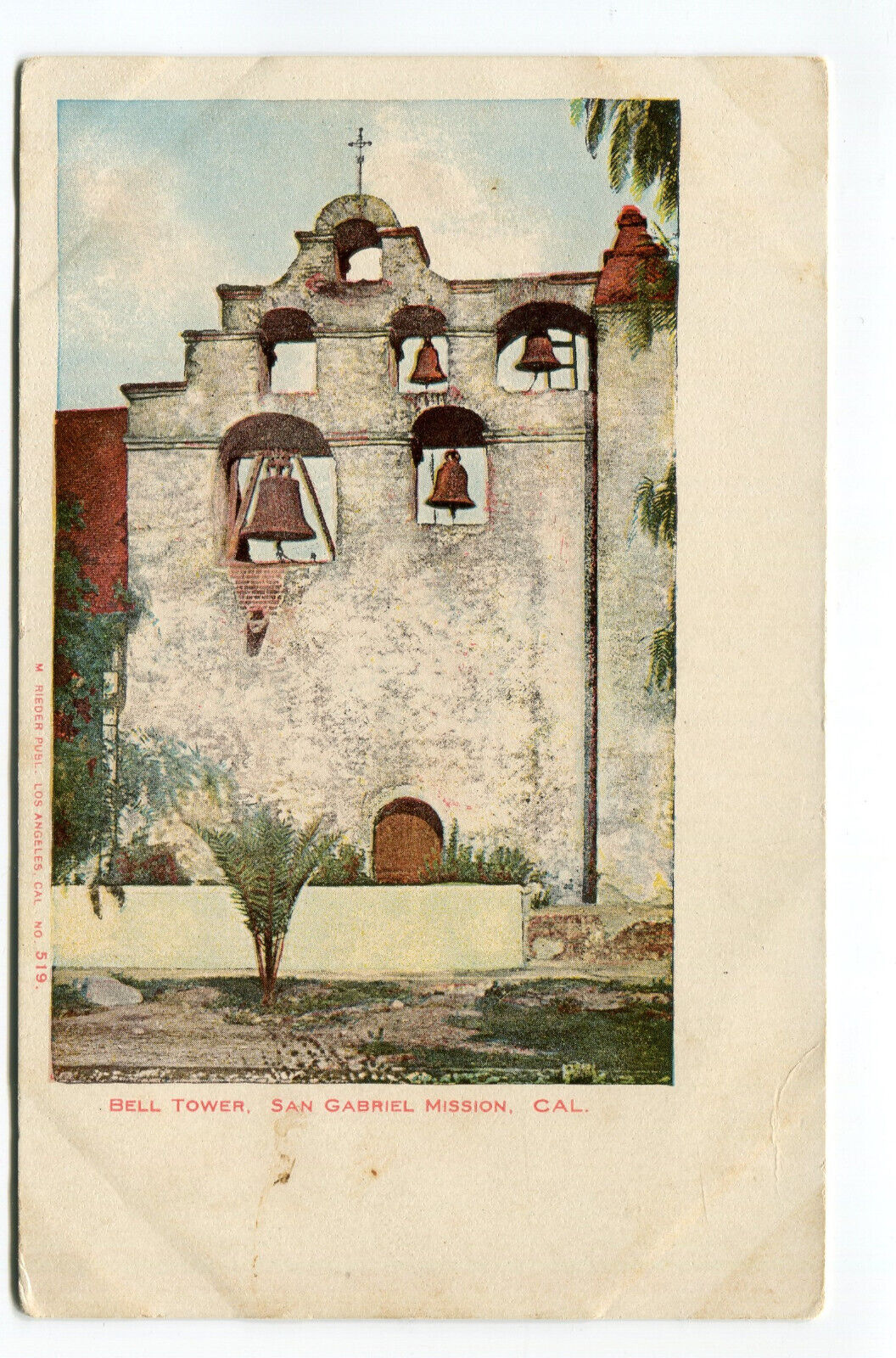 BELL TOWER SAN GABRIEL MISSION CAL - LOT OF 1