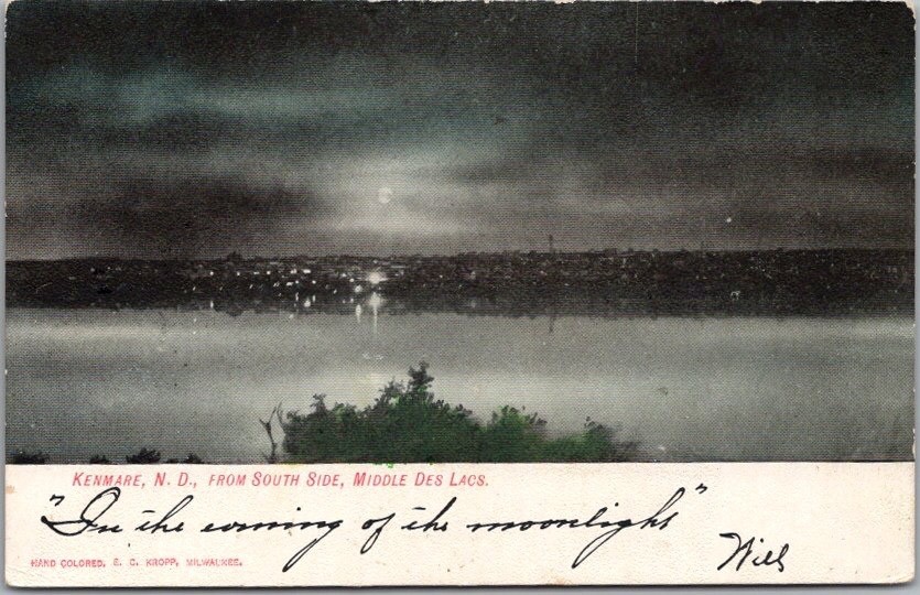 Vintage 1900s KENMARE, North Dakota Postcard \