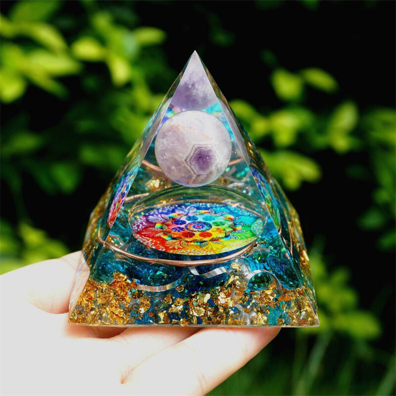 Orgone Pyramid Energy Generator Emf Protection Healing Meditation Orgonite USA