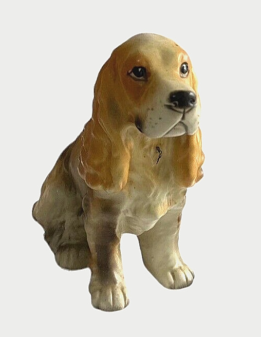 Cocker Spaniel Dog Figurine Porcelain 827 Japan Vintage Erich Stauffer