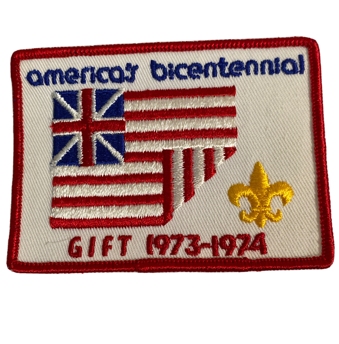 VTG 1973-74 Americas Bicentennial Gift Boy Scouts of America BSA Patch - NEW