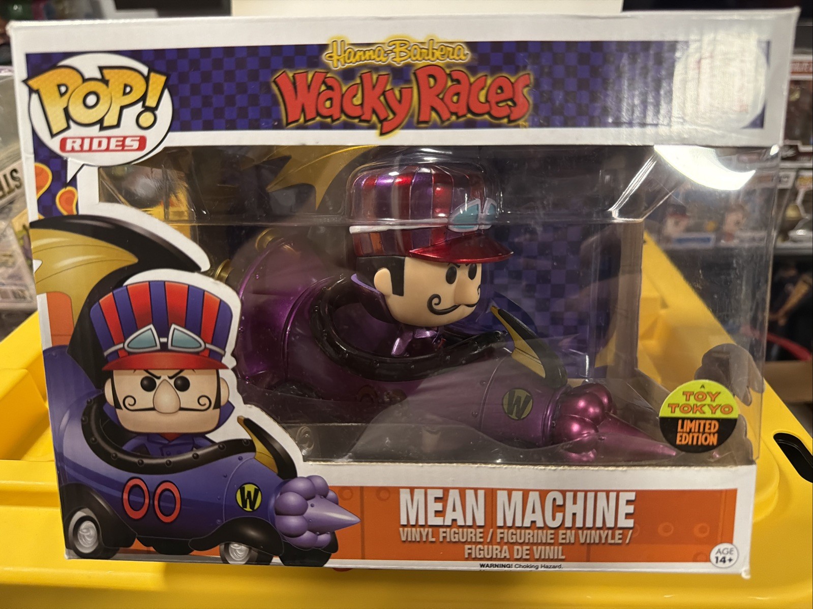 Funko Pop Rides Dick Dastardly Mean Machine Metallic Toy Tokyo SDCC Exclusive