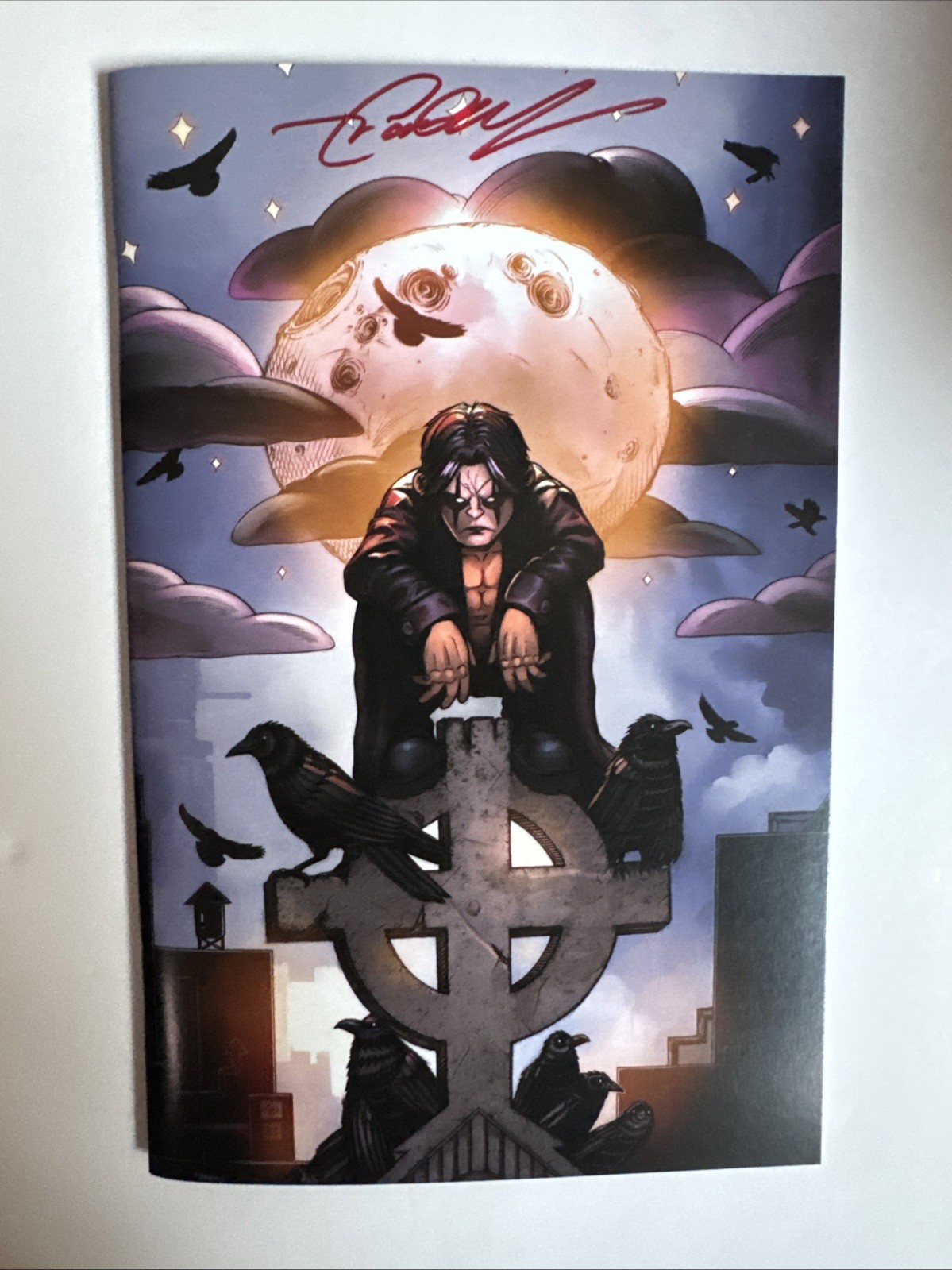 THE CROW DEAD TIME #1 GARRETT GUNN VIRGIN VARIANT NM SIGNED