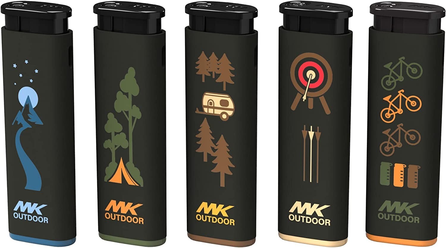 MK Lighter Outdoor Series Alpine Outdoorsmen Set 5-Pack Assorted Design (68444)
