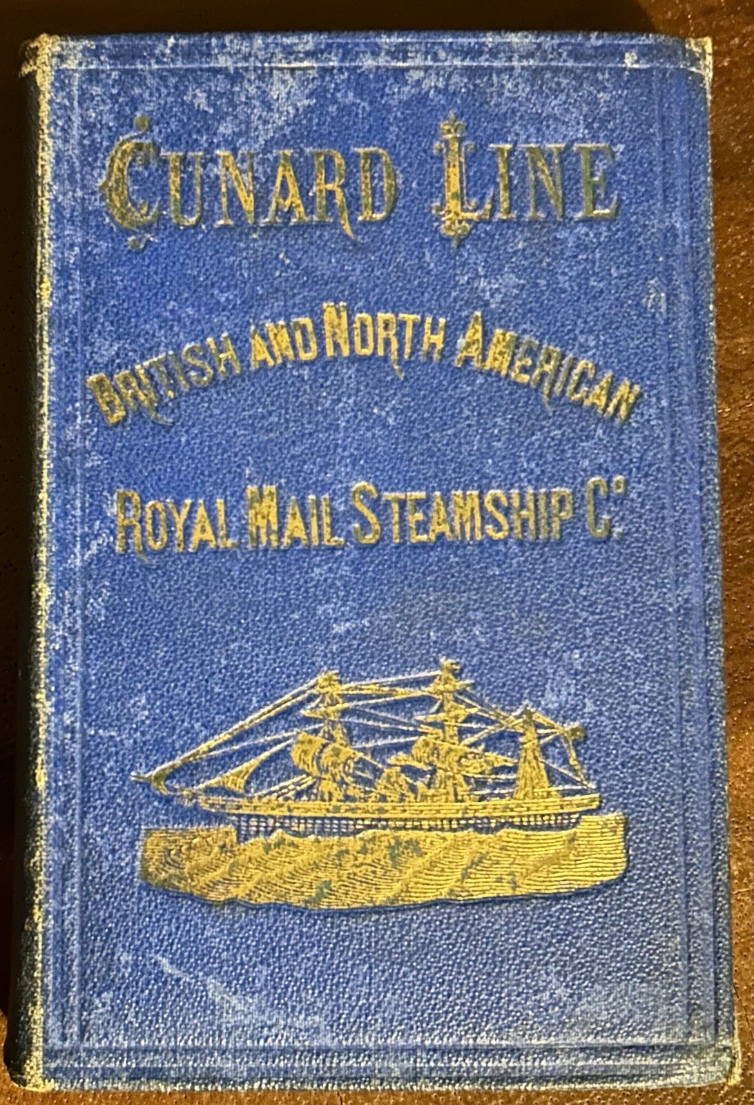 EXCEEDINGLY RARE — AUTHENTIC 1874 CUNARD LINE DELUXE PASSENGER GUIDEBOOK