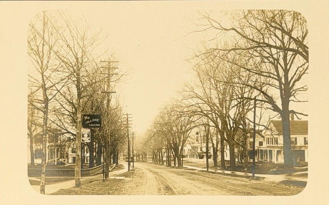 RPPC Postcard Hillside Ave Tenafly New Jersey Hillside Tavern c1915