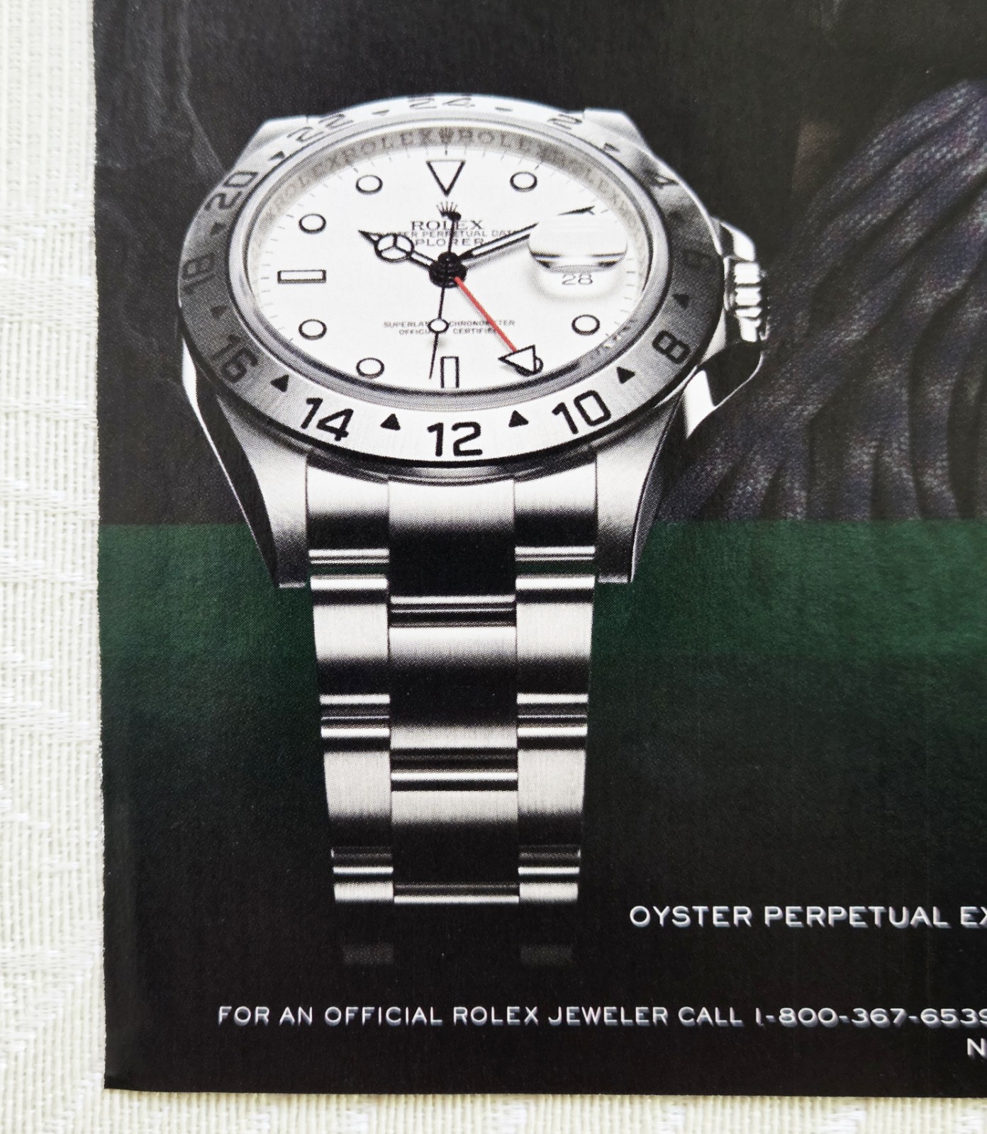Rolex Oyster Explorer II Print Ad 16570 Polar Ed Viesturs Mountaineer Watch Art