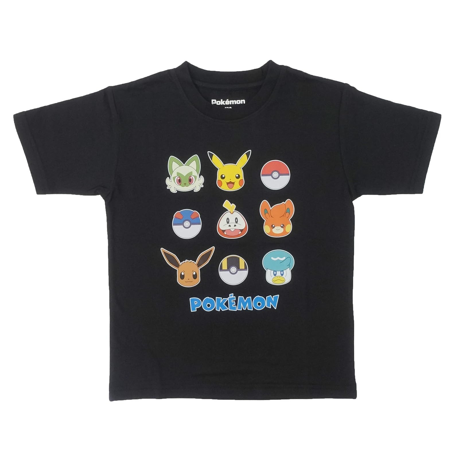 [Fineplus] T-Shirt, Short-Sleeved, Pok?mon, Face Print, Sweat-Wicking, Quick-Dr_