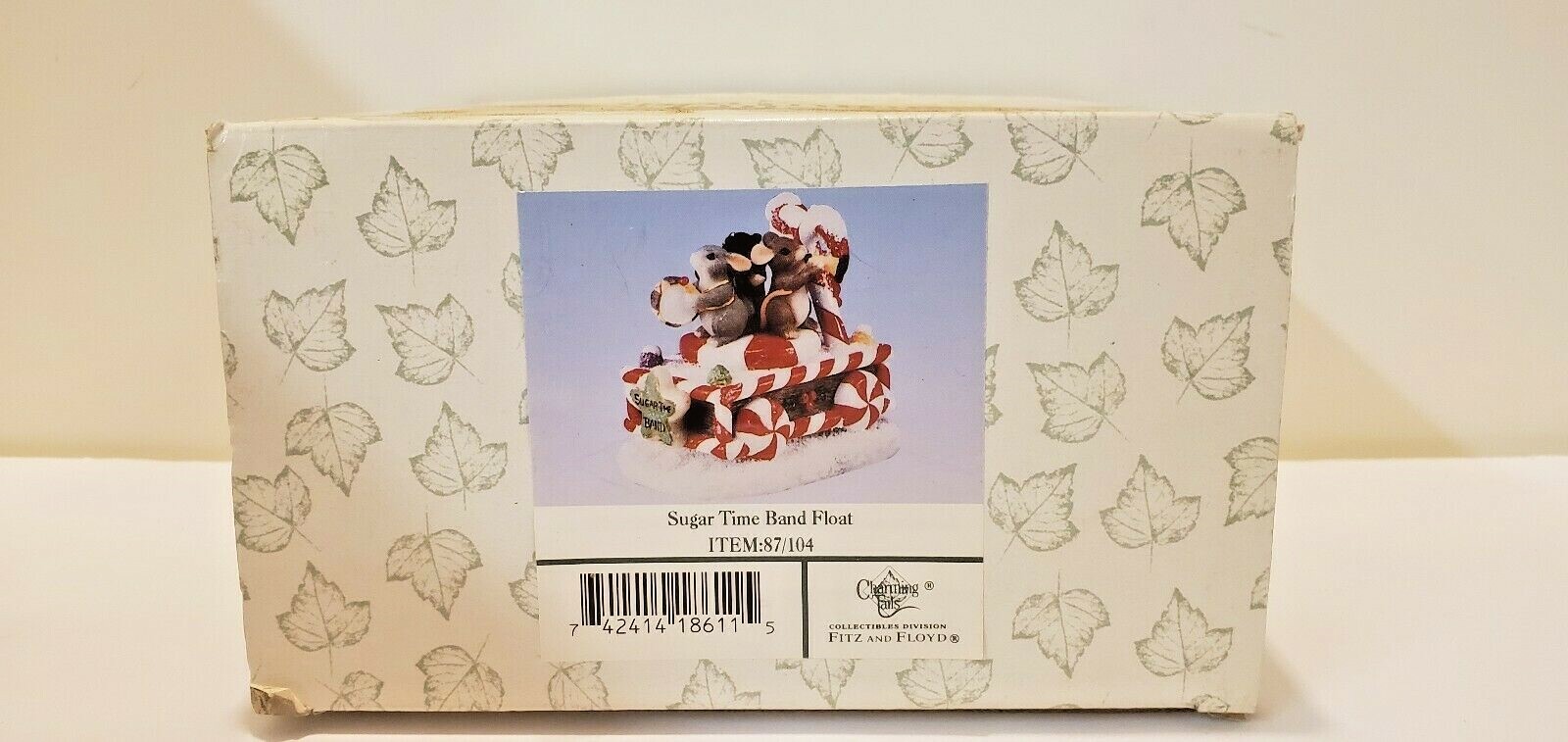 New Charming Tails Sugar Time Band Float 87/104 Christmas Candy Cane Animals