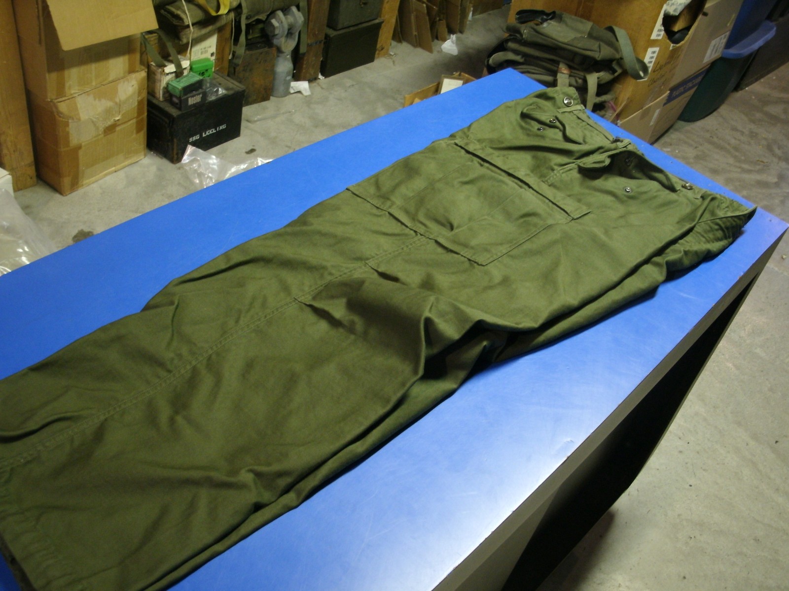 Vintage M-1951 US  army Cargo Field Pants Trouser Shell  SIZE MEDIUM LONG