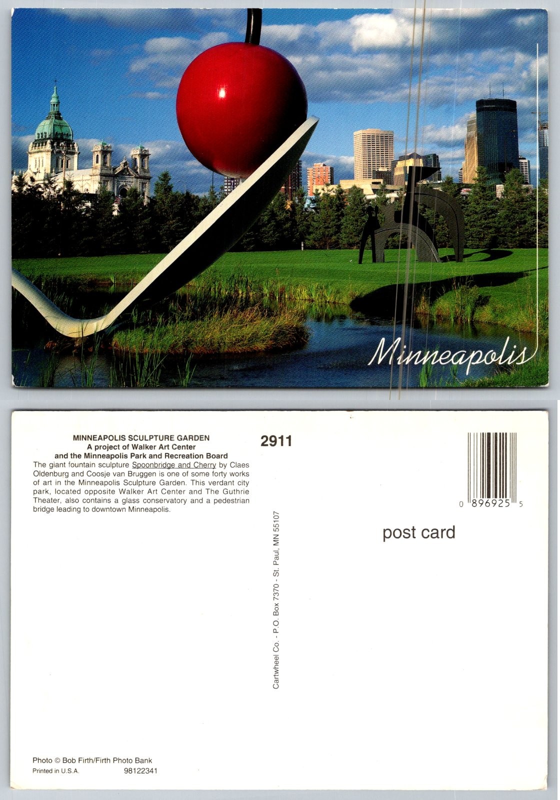 Continental Minneapolis Spoonbridge and Cherry Sculpture Park MN PB347-P