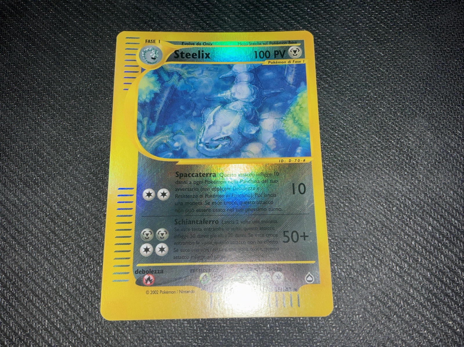 Pokemon - Steelix - 35/147 - Aquapolis - Reverse Holo Rare MINT - No Shinjng