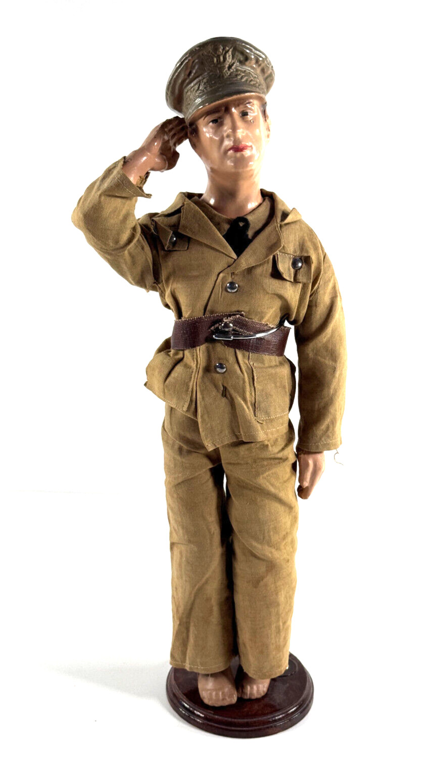 1942 WW2 Composition General MacArthur Military Army General Doll Freundlich