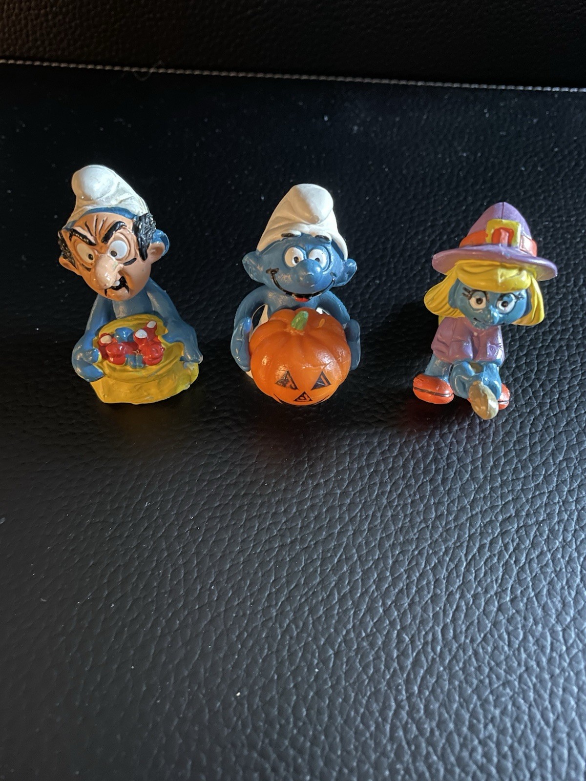 Vintage, Smurf, 1981, Halloween lot, Pumpkin, Witch Smurfette, Gargamel mask Vintage, Smurf, 1981, Halloween lot, Pumpkin, Witch Smurfette, Gargamel mask