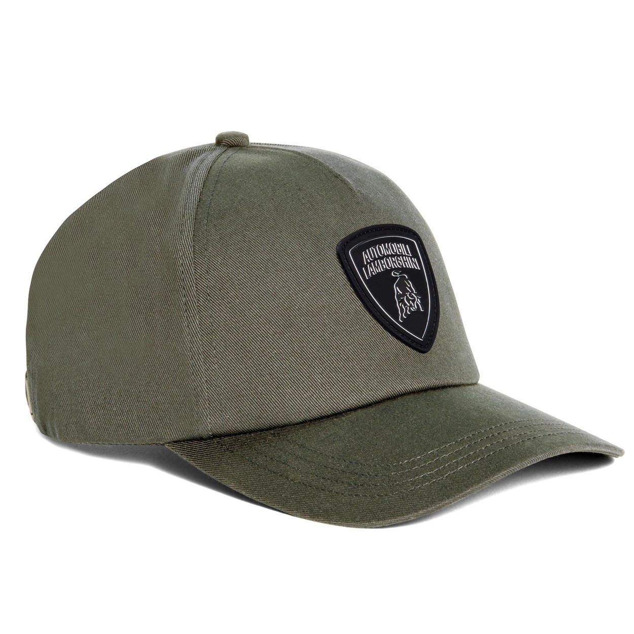 GENUINE Lamborghini Black Shield Logo Cap Army Green GENUINE Lamborghini Black Shield Logo Cap Army Green
